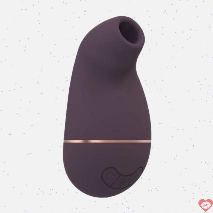 Irresistible Kissable Purple Vacuum Clit Stimulator Tím