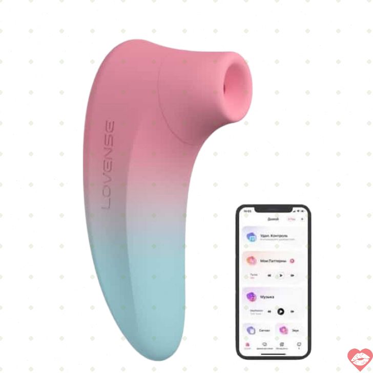 Lovense Tenera 2 Hút Âm Hộ Xanh Hồng Xanh Điều Khiển App