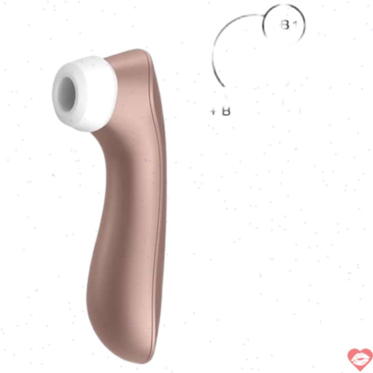 Satisfyer Pro 2+ vàng hồng hút clít rung 16.4cm