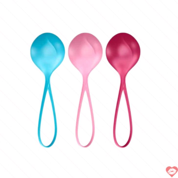 Satisfyer Balls Single shari vagina 3 mức silicone tập Kegel