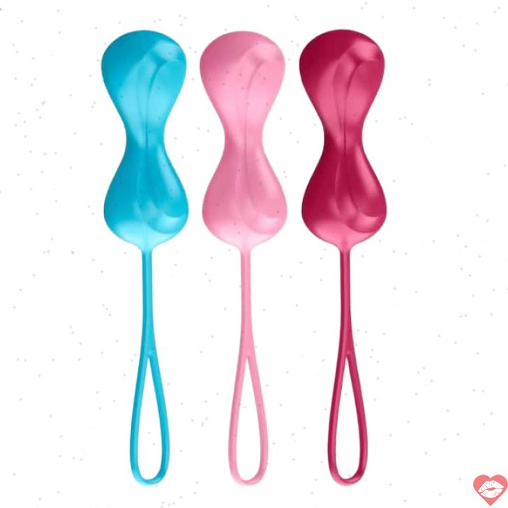 Satisfyer Power Balls shari âm đạo đa màu tập cơ