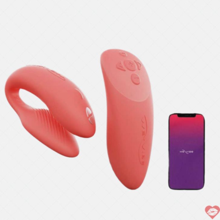We-Vibe Chorus Couples Vibrator Coral Remote App