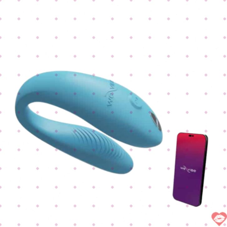 We-Vibe Sync Go Cặp Đôi Xanh App Rung Mạnh 7.75cm