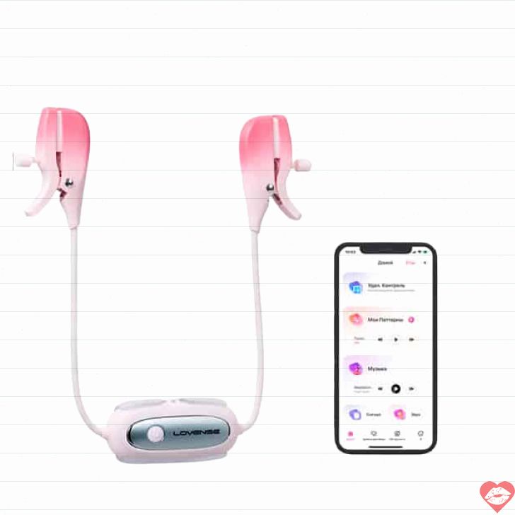 Vibro Kẹp Vú Lovense Gemini Hồng Siêu Sướng