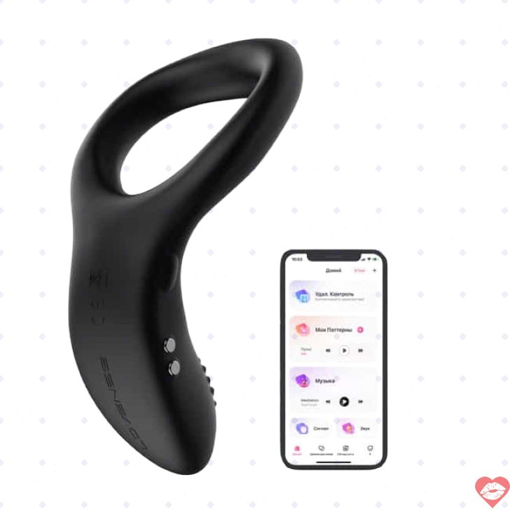 Lovense Diamo Vòng Rung Đen Điều Khiển Xa