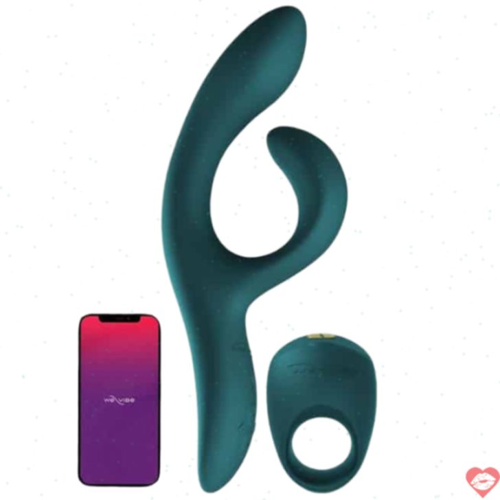 Bộ We-Vibe Nova 2 + Pivot xanh app couple date night