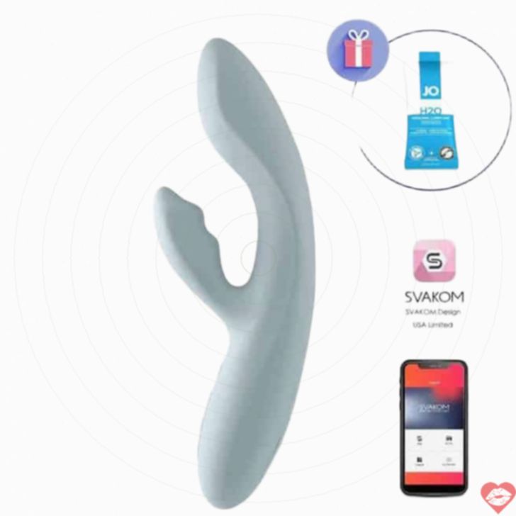 Svakom Chika Thỏ Nóng Xanh Siêu Mềm App Điều Khiển