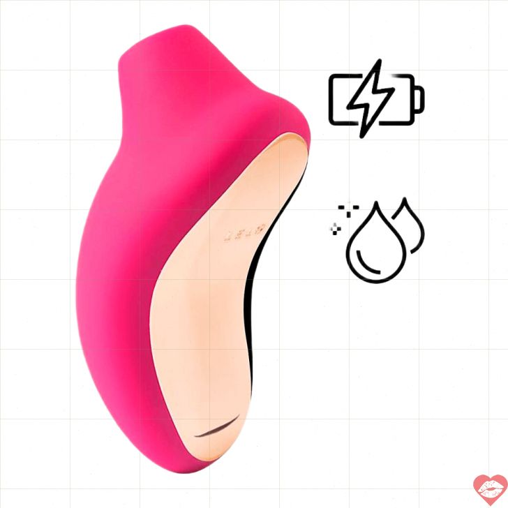 Lelo Sona Sonic Clit Cherry 11.5cm 8 Mode Thụ