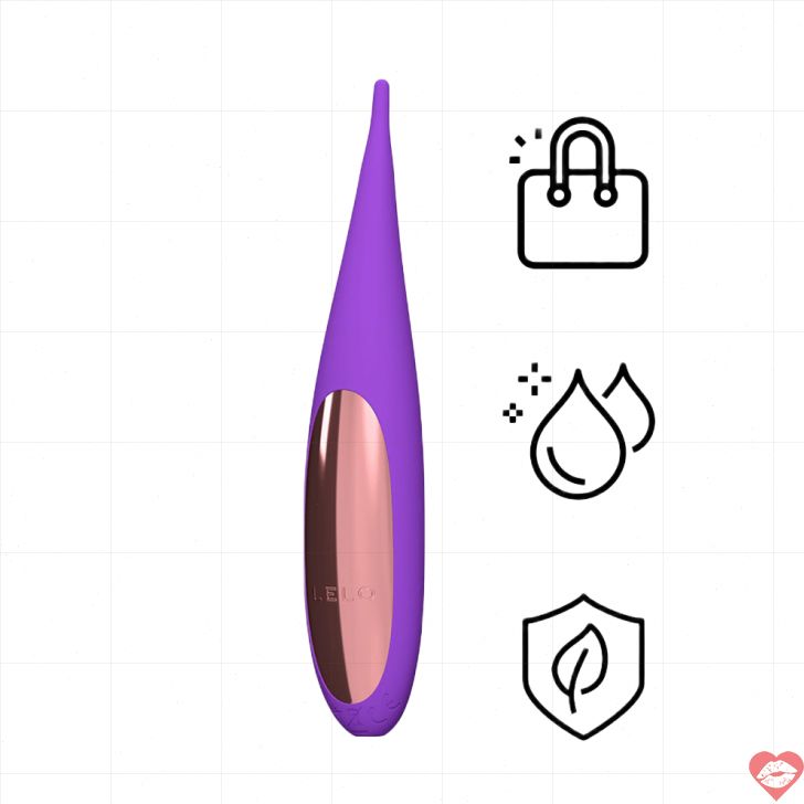 Lelo DOT du lịch vibrator âm vật tím nhỏ gọn