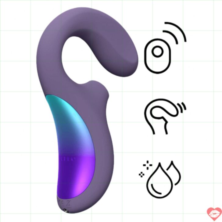 Lelo Enigma Wave hút clitoris G-spot tím sóng sonic Thụy Điển