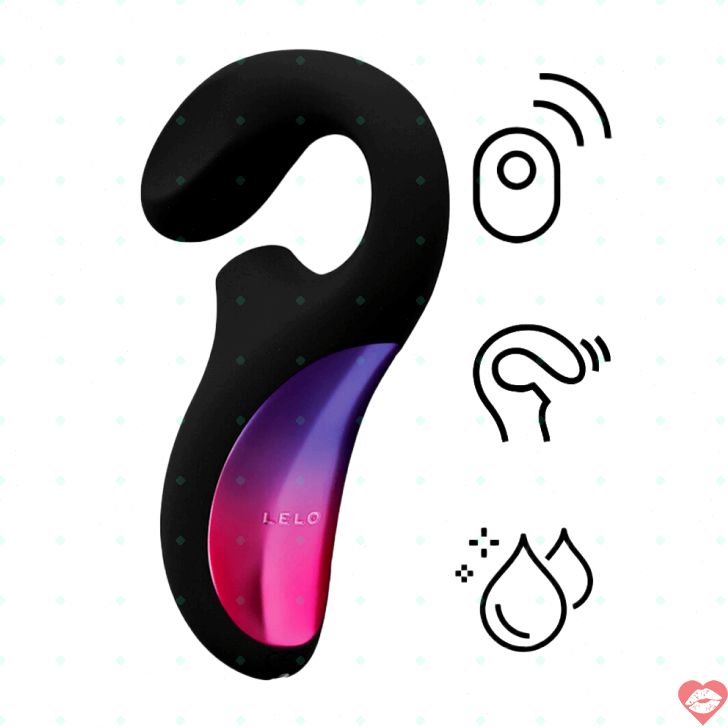 LELO Enigma Wave Đen Clit G Spot Siêu Âm Sóng