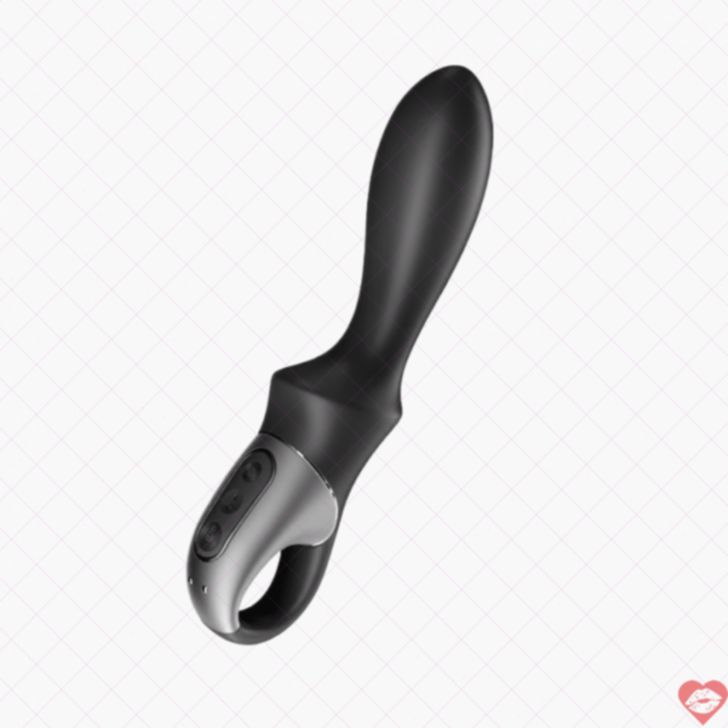 Satisfyer Heat Climax Plug Đít Nóng Rung Đen