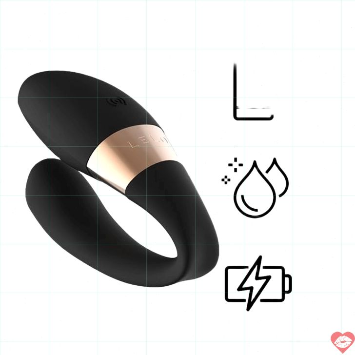 Lelo Tiani Harmony app đôi rung đen silicone