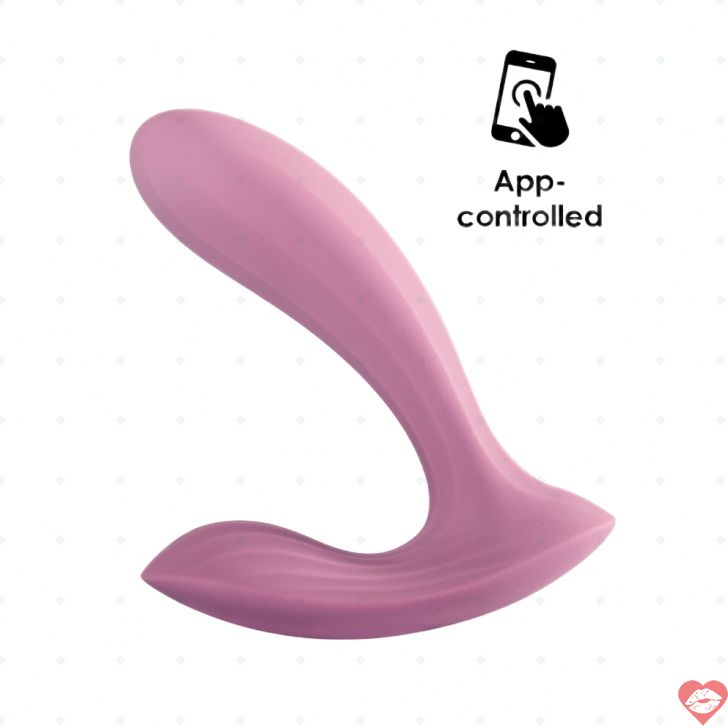 SVAKOM Erica APP Rung Đeo Hoa Hồng Thủy Tinh