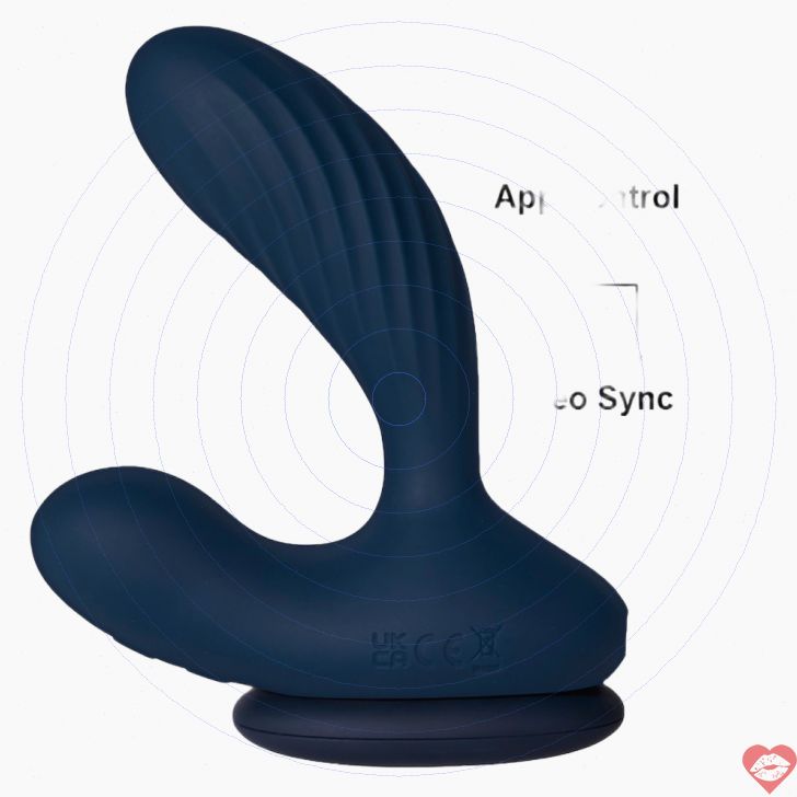 SVAKOM Vick Neo 2 Prostate Hâm Nóng Xoay 10cm Xanh