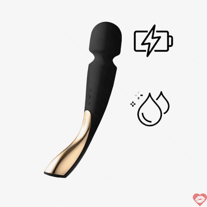 Lelo Smart Wand 2 Massage Toàn Thân Lớn Đen Thư Giãn Cực Đỉnh