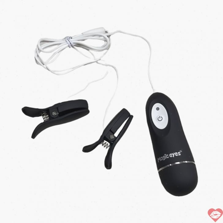 Magic Eyes Love Pincher Trứng Kẹp Đen Rung Nipple