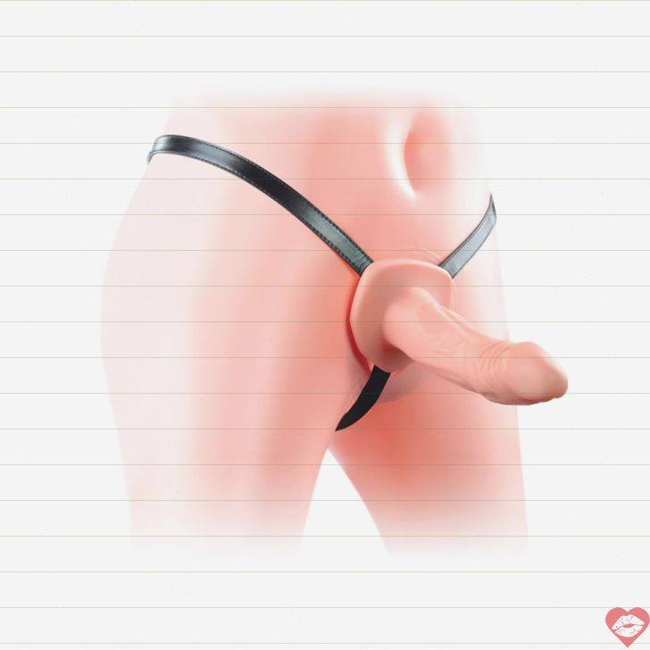 Lovetoy Strap-on Hollow Đeo 4cm Da Thịt Siêu Thật