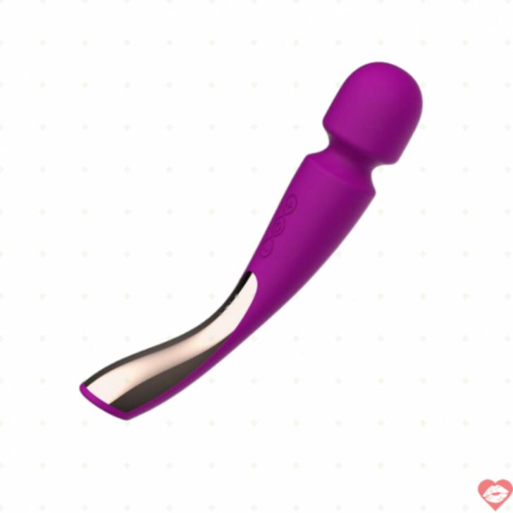 Lelo Smart Wand 2 Medium Hồng Đỏ Rung Tập Trung 30%