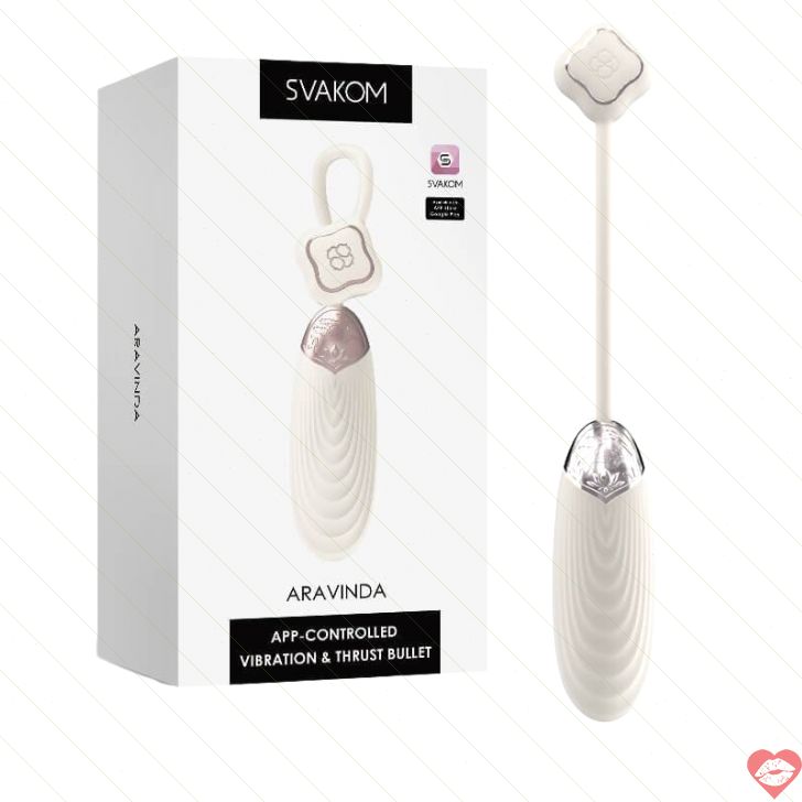 SVAKOM ARAVINDA app thrust G-spot egg trắng IPX7 tắm sướng