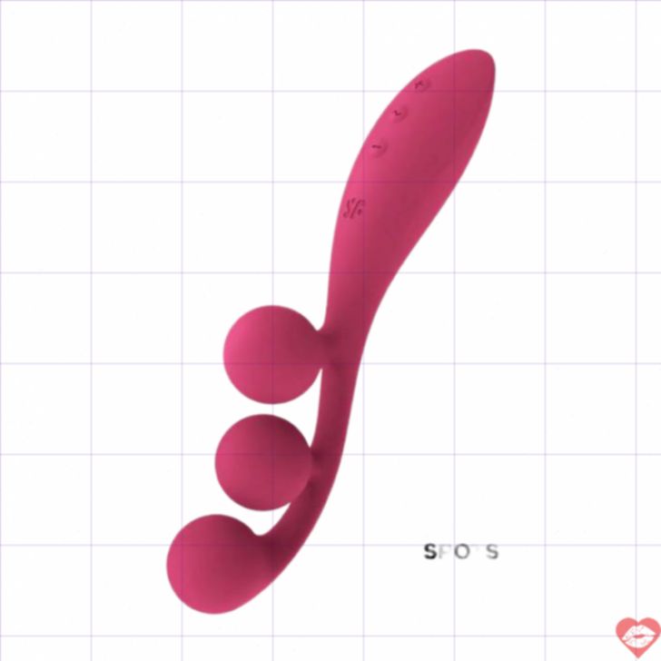 Satisfyer Tri Ball Rung Đa Điểm Hồng