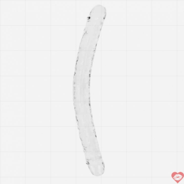 Realrock Shots Double Dildo 45cm Trong Suốt Đôi Bên 