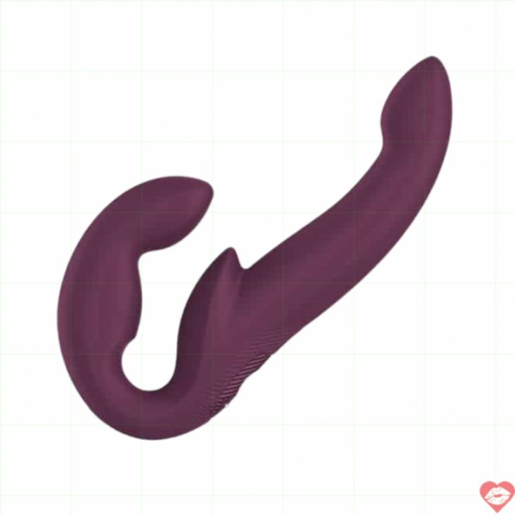 Strapon Fun Factory Pro đỏ rung không dây đôi 