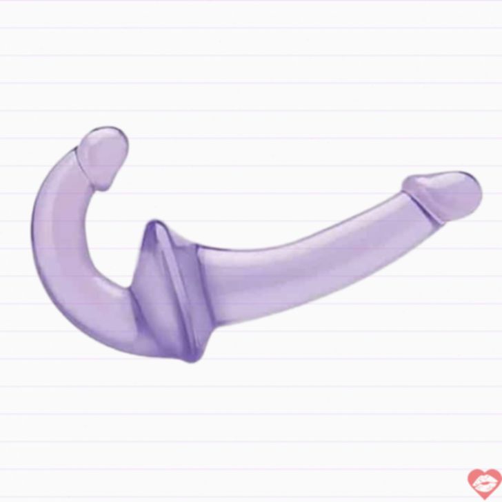 Strap-on Tím Lux Fetish Không Rem Siêu Mềm 