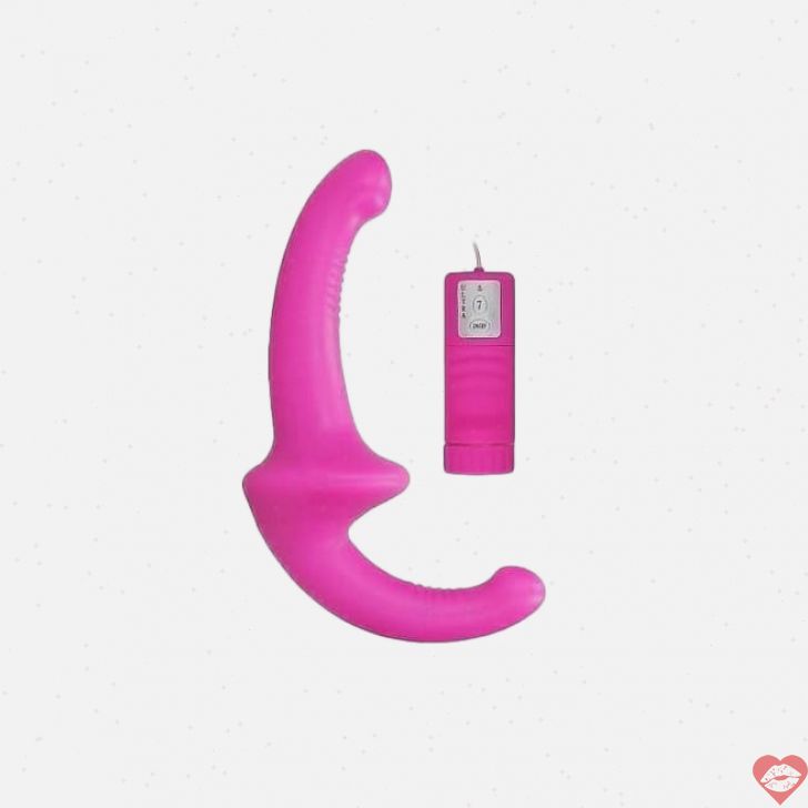 Strapless Strapon Shots Hồng Remote Rung Mạnh Đỉnh 