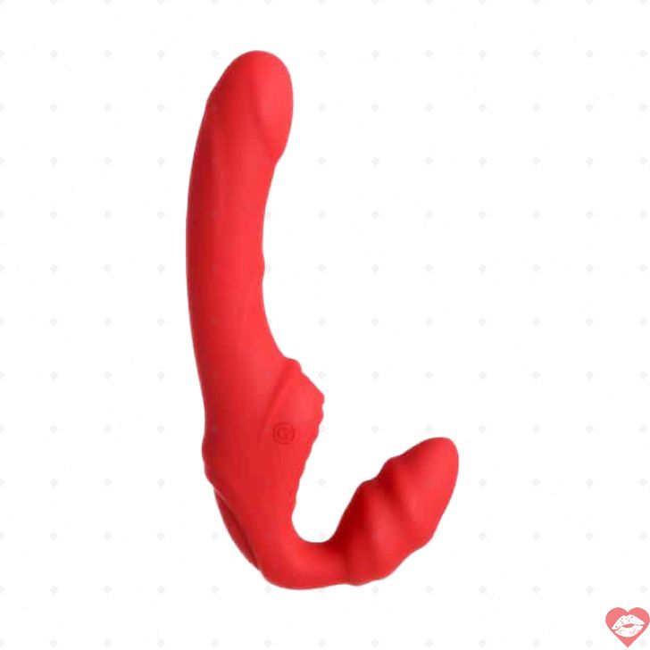 Strapon Không Dây Toyfa Đen Đỏ 35cm Rung Mạnh Mẽ 