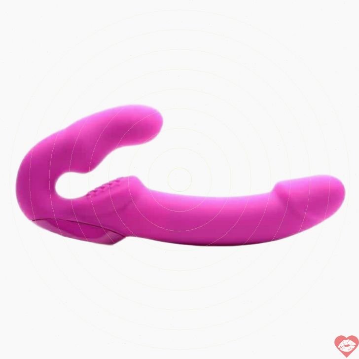 XR Evoke Strap-On Hồng Rung Nữ 24.7cm Sạc Đôi Lứa 