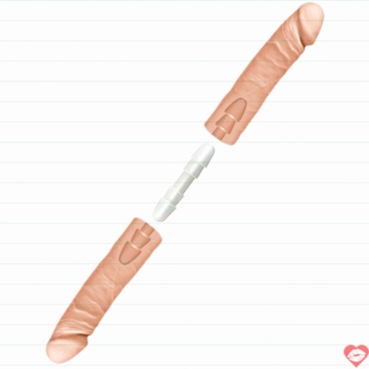 Faloimitator Đôi Doc Johnson 40cm Uyển Chuyển Đê mê 
