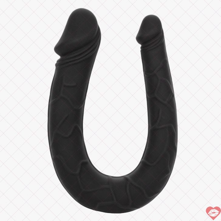 Dildo Kép CEN Đen 34cm Silicone Điên Cuồng Gợi Cảm 