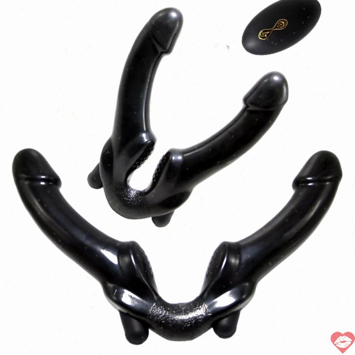 Dildo Đôi Rung Remote 10 Mode Đa Năng Thỏa Mãn Cặp 