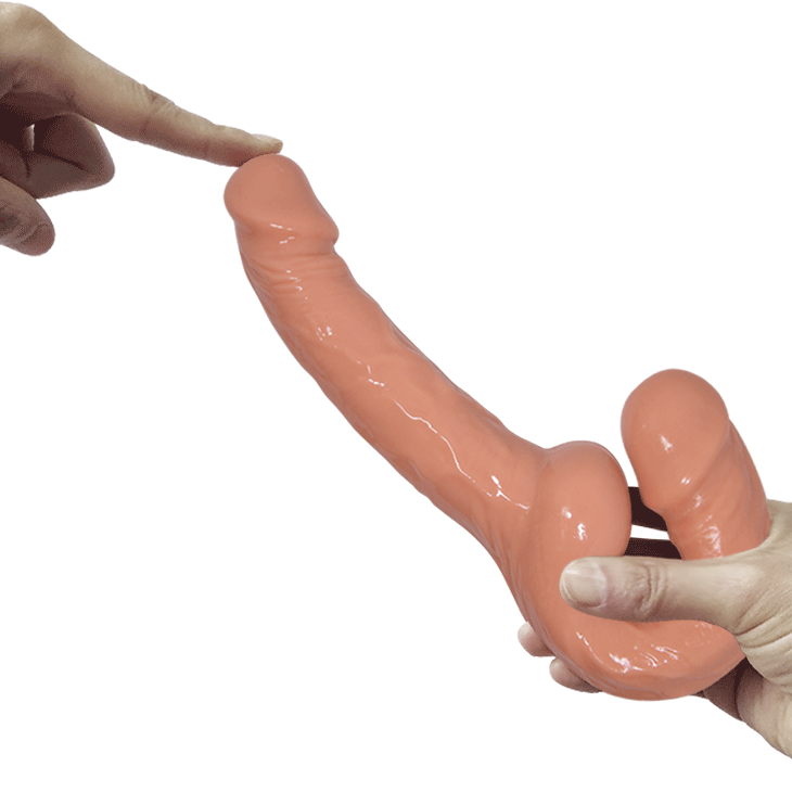 Strapless Dildo Lesbian Thực Tế Da Tự Nhiên 