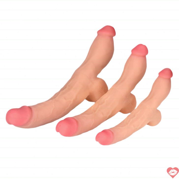 Flesh Lesbian Strap-on Đôi 40cm Siêu Thật 