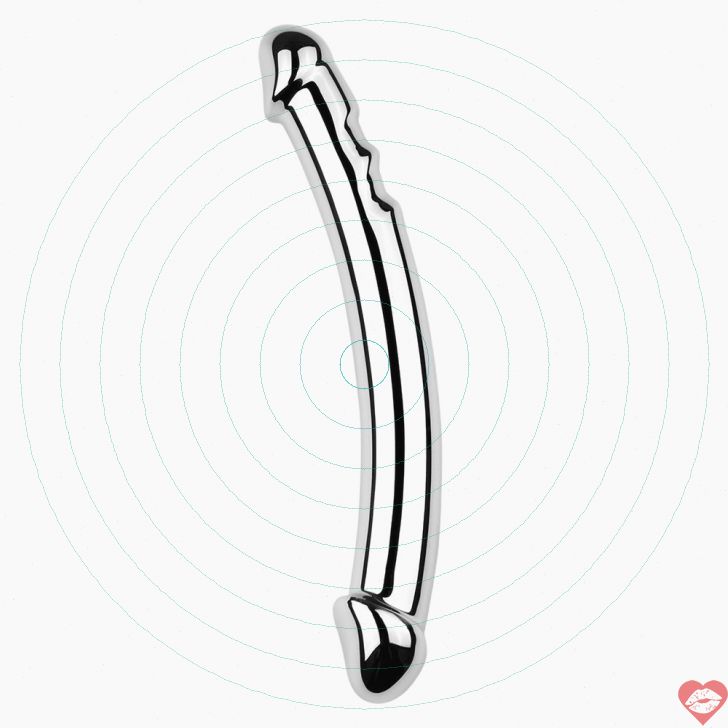 Dildo Kim Loại Cong 7