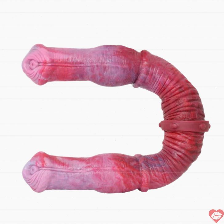 Đầu Đôi Ngựa Đỏ 18 Inch Dài Khổng Lồ Mãnh Liệt Cuồng Nhiệt 