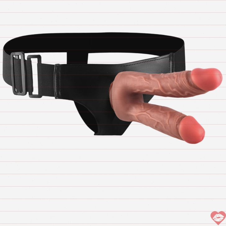Flesh Double Strap-On 20-22cm Thâm Nhập Đôi 