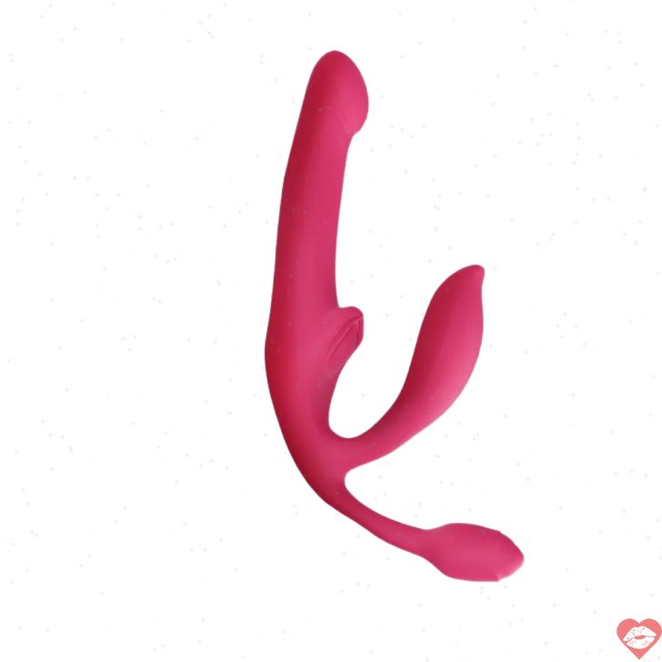 Dildo Pink Thrust Rung Nở Strapless Hút Vá 
