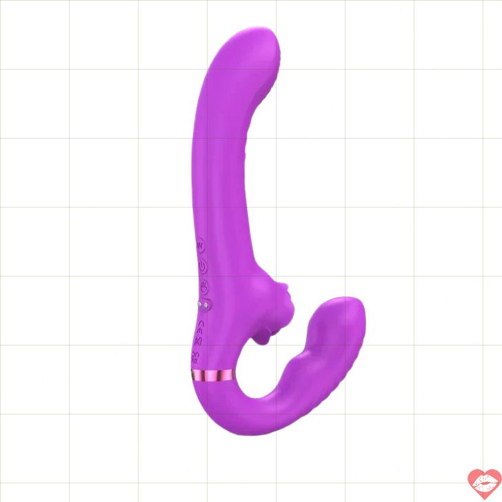 Dildo Không Dây Hút Âm Vật Đôi Cặp Đôi Bùng Cháy 