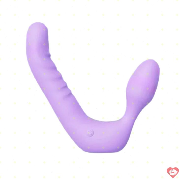 Strapless Purple Lesbian Double Shock Siêu Kích Thích 