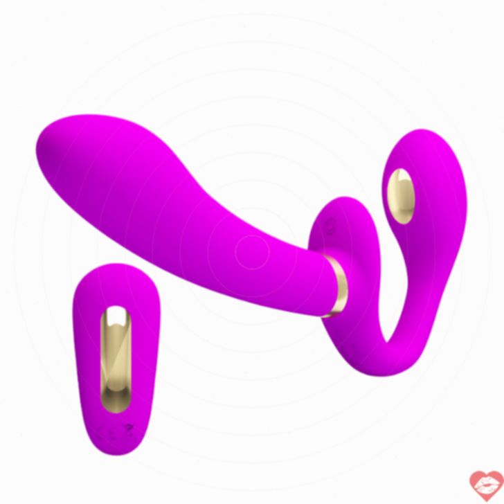 Strapless Dildo Sốc Điện Rung Remote 