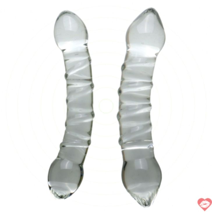 Kính Dildo Đôi Trong Suốt Mịn Sướng Đỉnh 