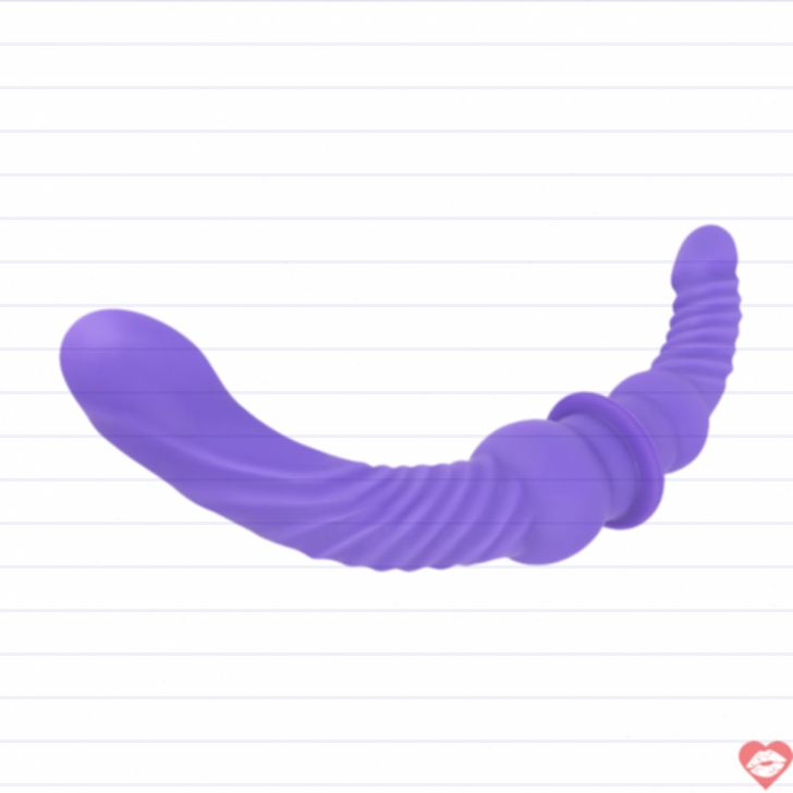 Dildo Đôi 43cm Tím Cong Thỏa Mãn Cuồng Nhiệt 