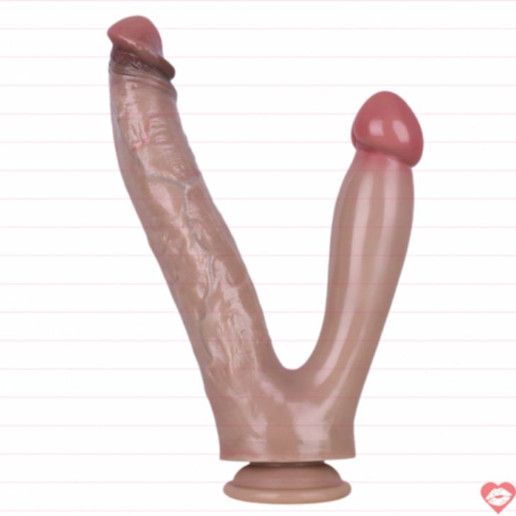 Dildo đôi Realistic thâm nhập thực tế mãnh liệt 