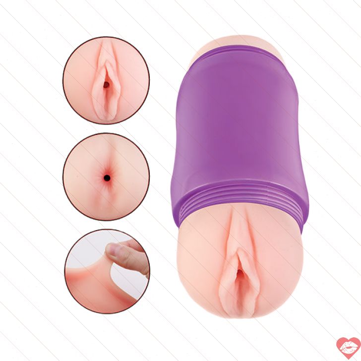 Delite Two Ways Pussy Ass Masturbator Siêu Thực Double 