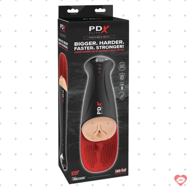 Vibro Masturbator PipeDream Fuck-O-Matic XL Đen Vagina Rung Hút 