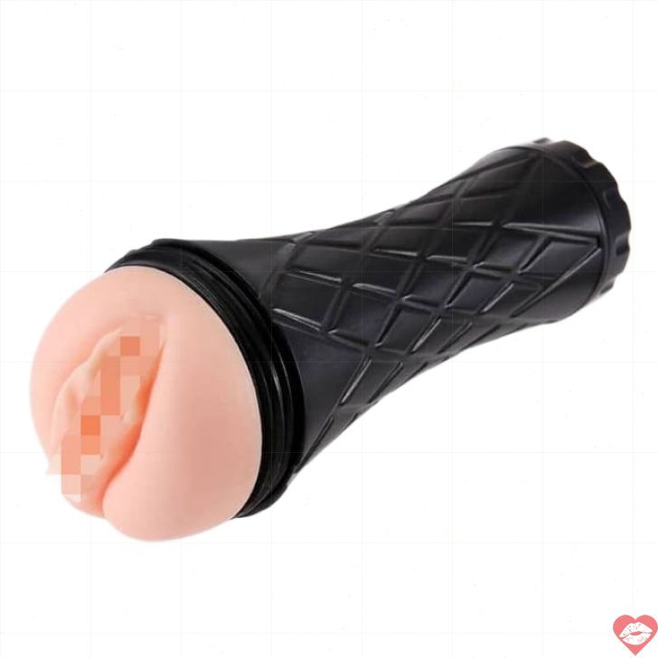 Passion Cup Vagina Đen Mềm Thực Tế Đam Mê 