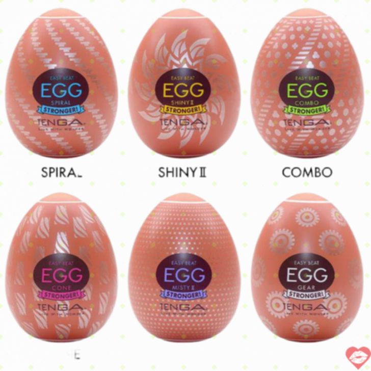 Tenga Egg Hard-Boiled Set 6c TPE Siêu Bóp Nhỏ Giọt